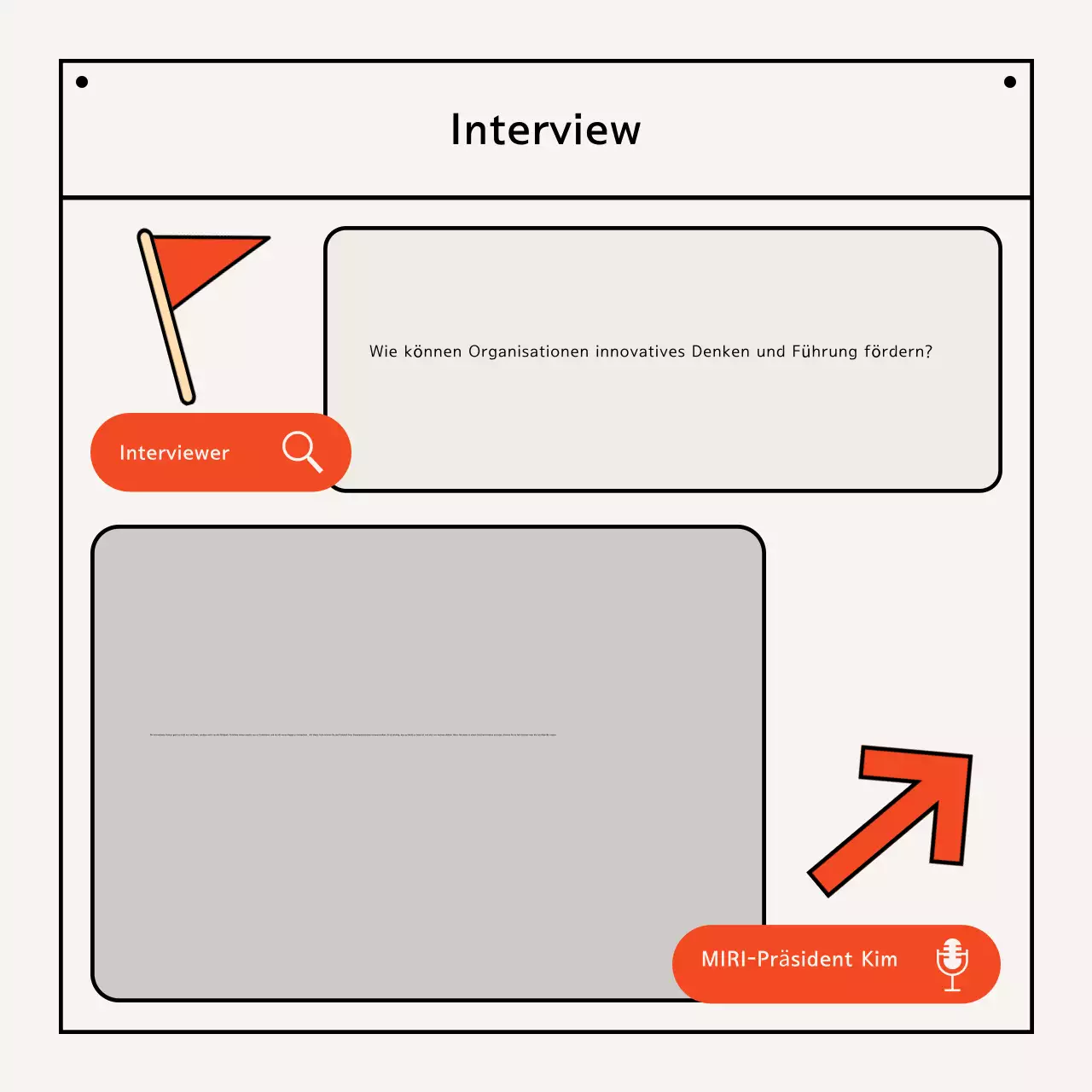 Orange Modern Interview Ad