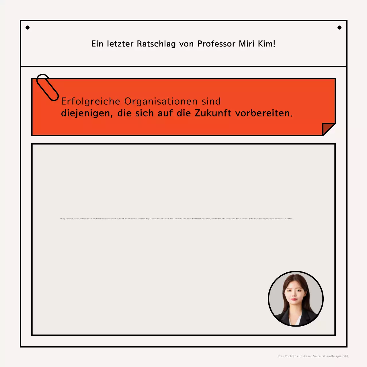 Orange Modern Interview Ad