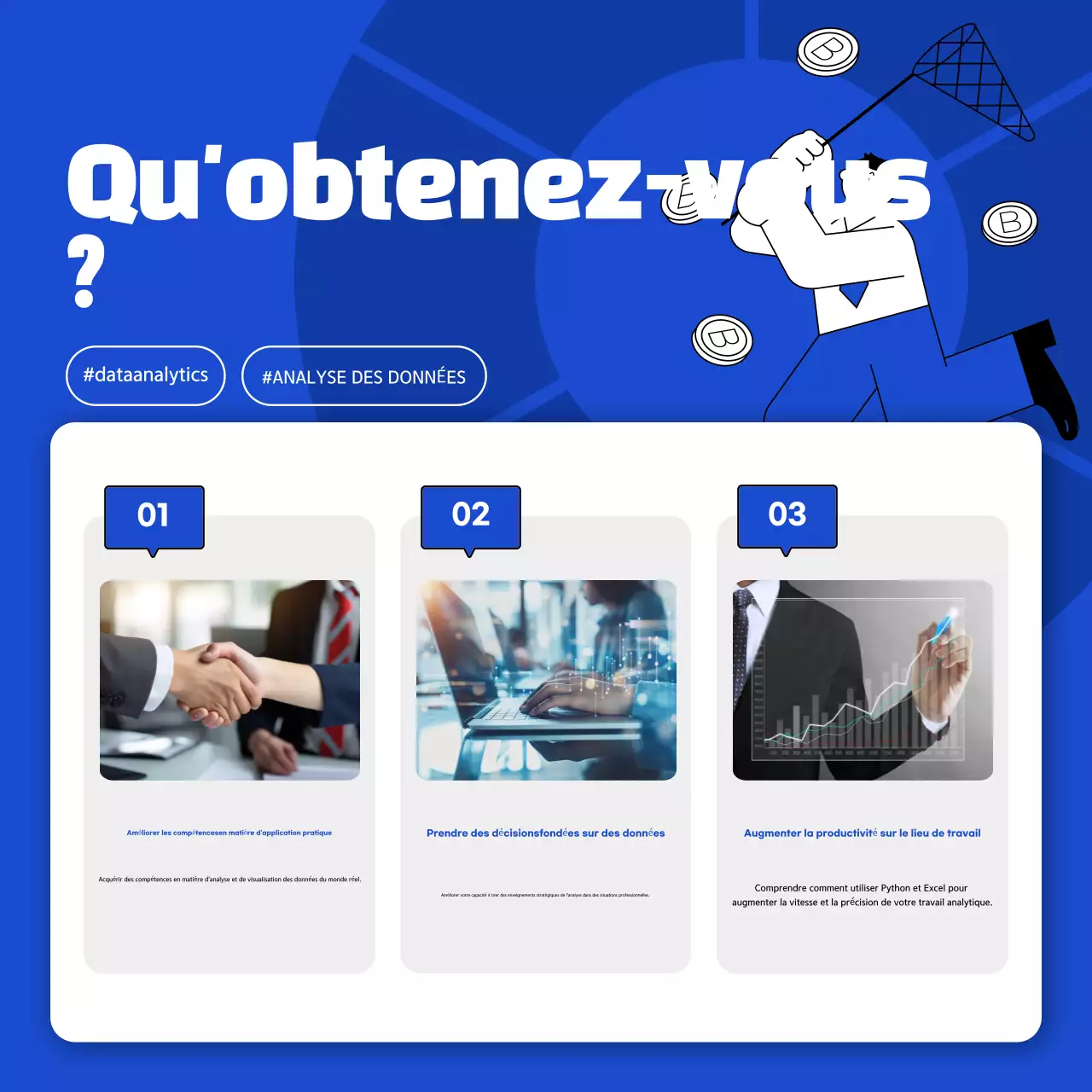 Publicité pour l'éducation moderne bleue