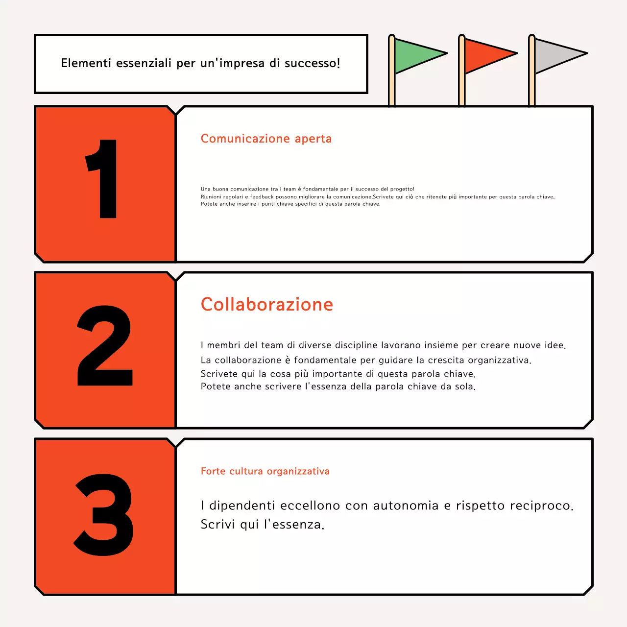 Annuncio di intervista moderna arancione