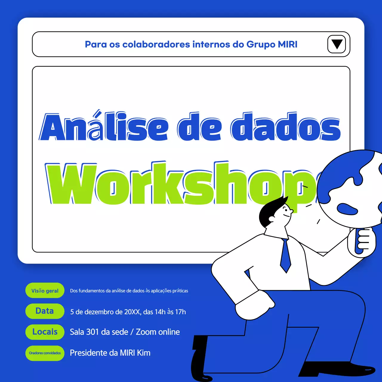 Anúncio da Blue Modern Education