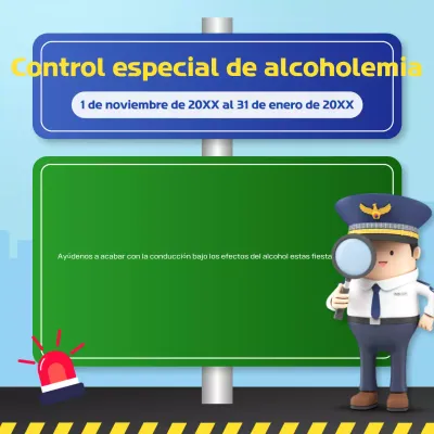 Campaña de seguridad sencilla en azul claro