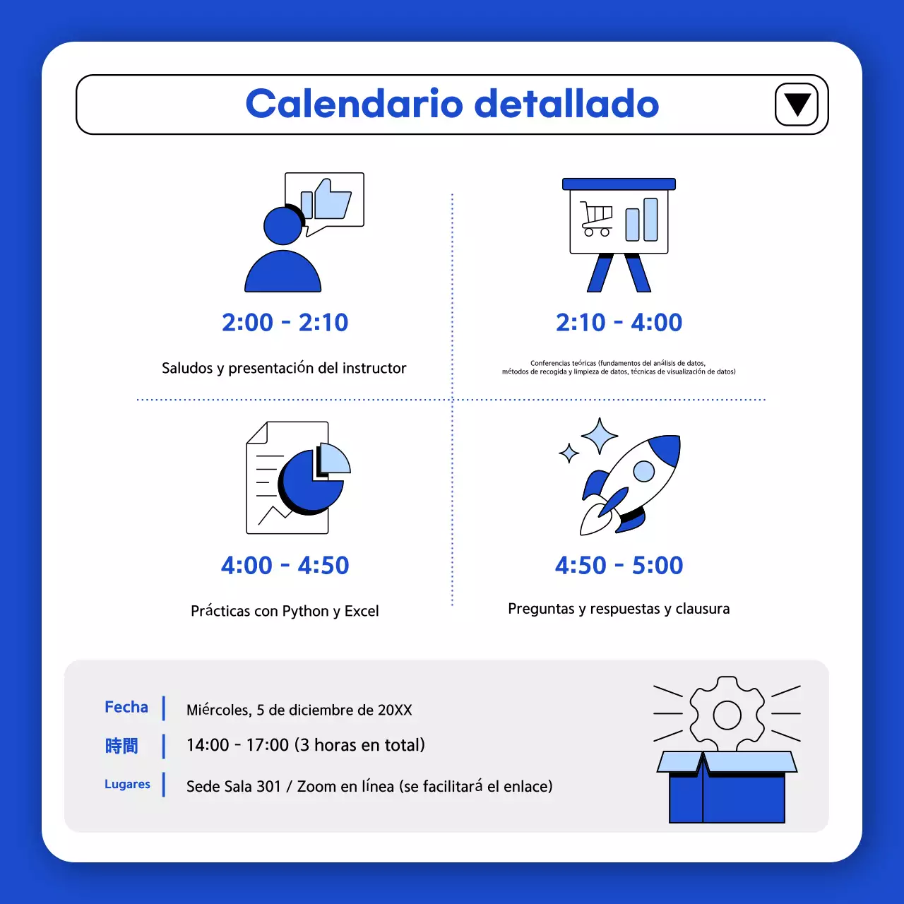 Anuncio Blue Modern Education
