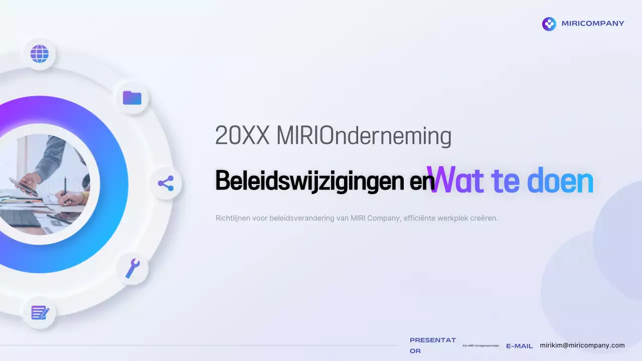 Blauw Modern Beleid Uitgelegd