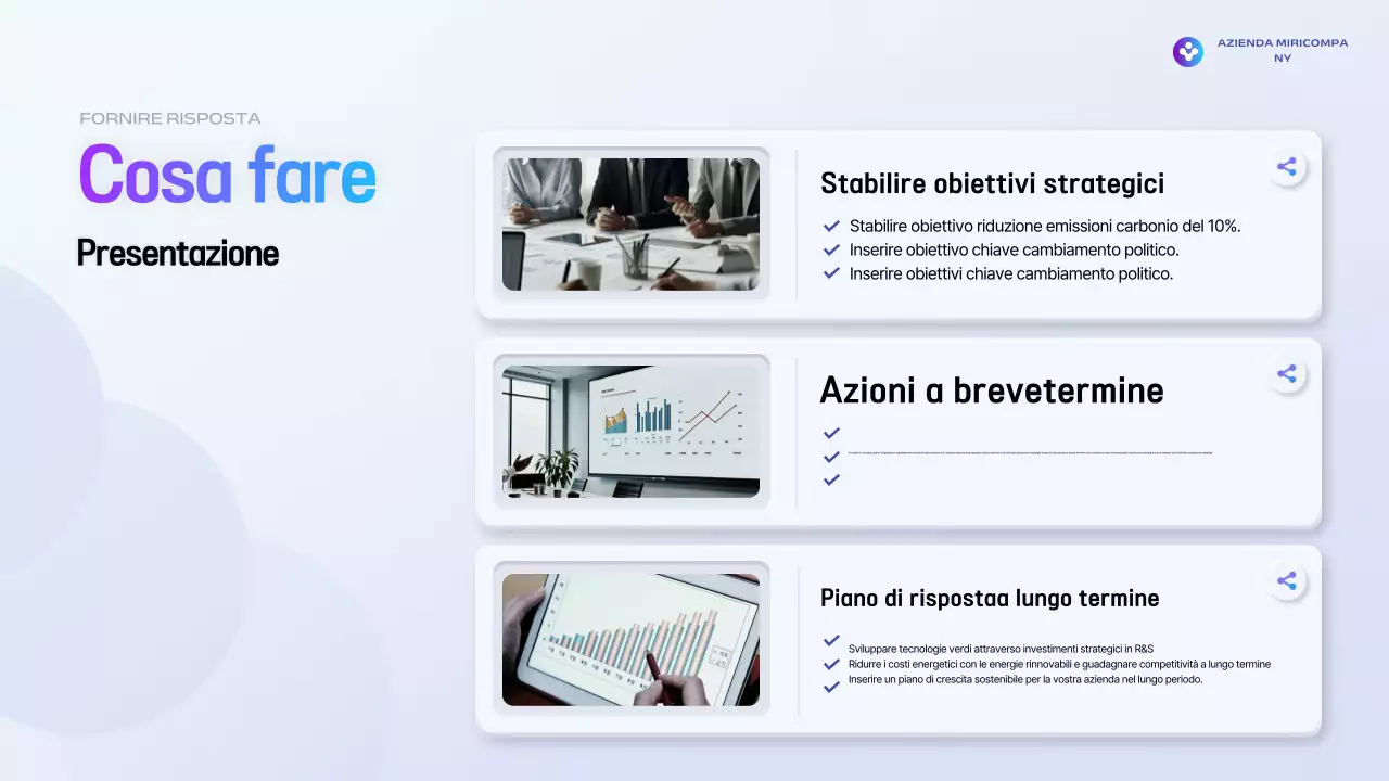 Spiegazione della politica Blue Modern