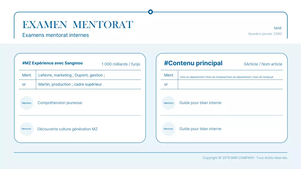 Promouvoir les actualités commerciales modernes et bleues