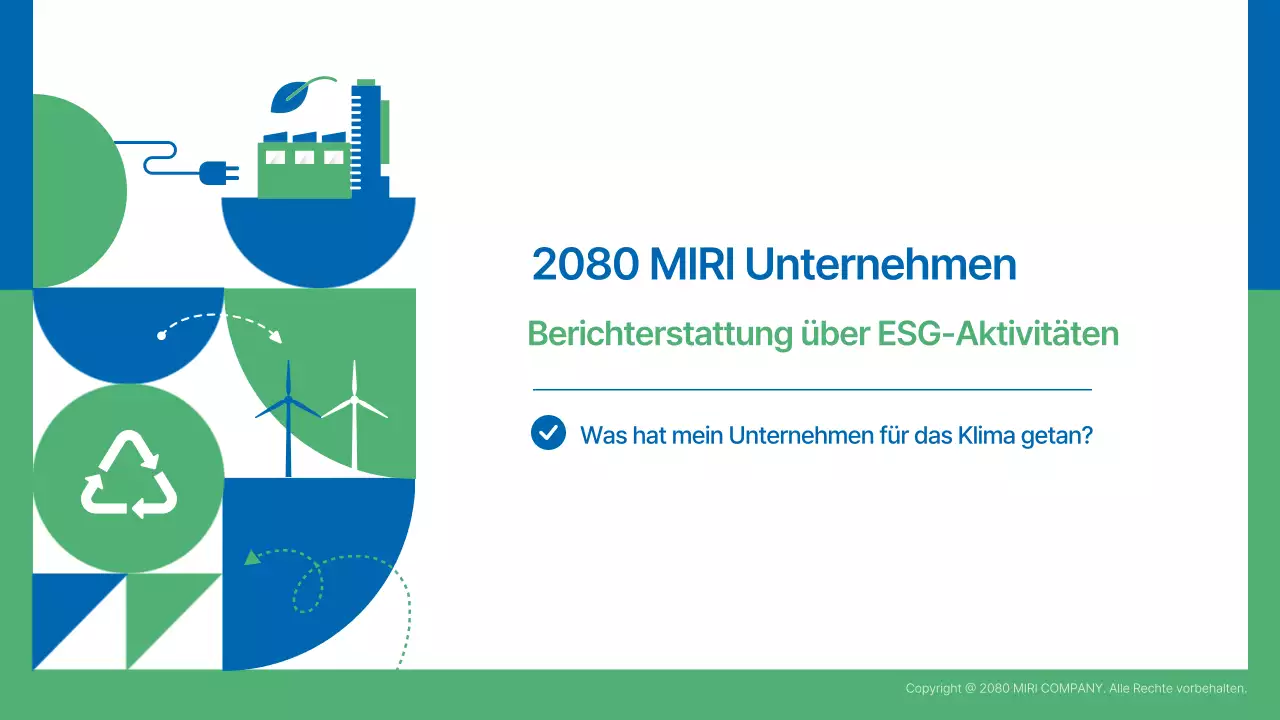 Grüner moderner Umweltbericht