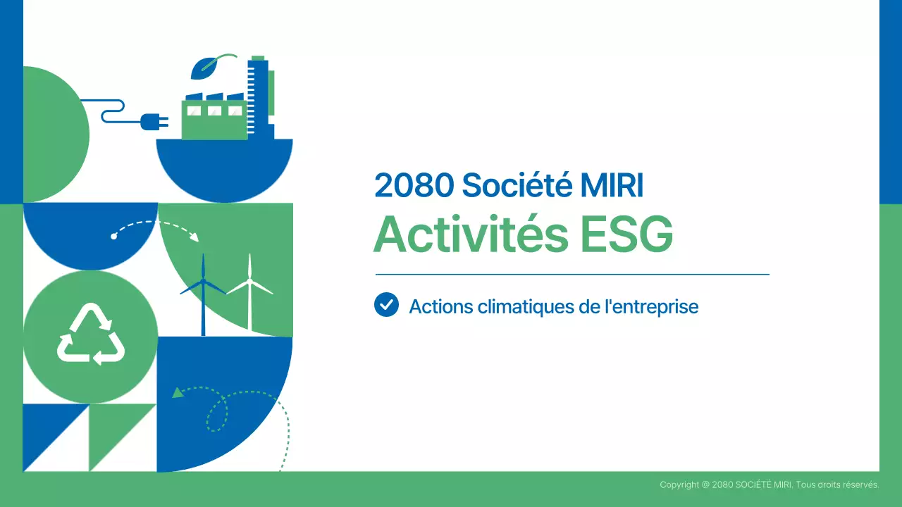 Rapport sur l'environnement vert et moderne