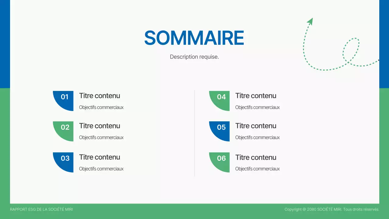 Rapport sur l'environnement vert et moderne