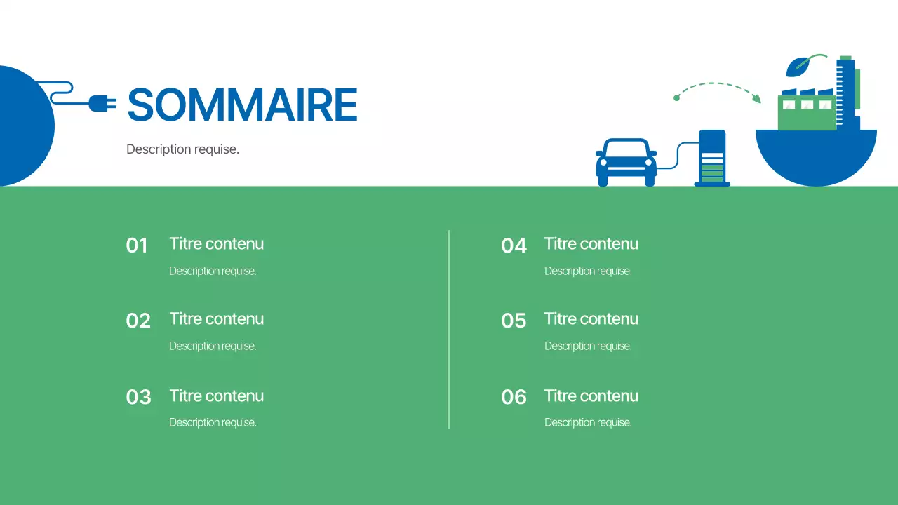 Rapport sur l'environnement vert et moderne