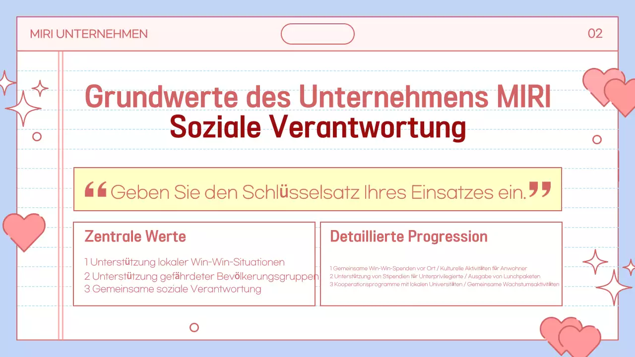 Förderung des sozialen Wohls in Hellblau