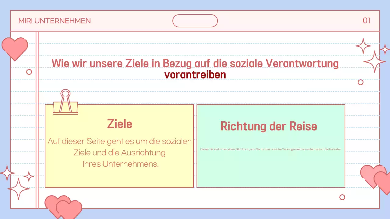 Förderung des sozialen Wohls in Hellblau