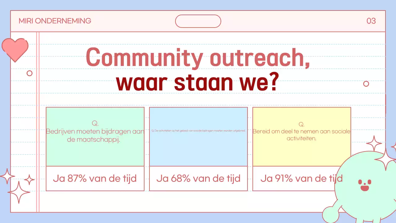 Promoot sociaal goed in lichtblauw