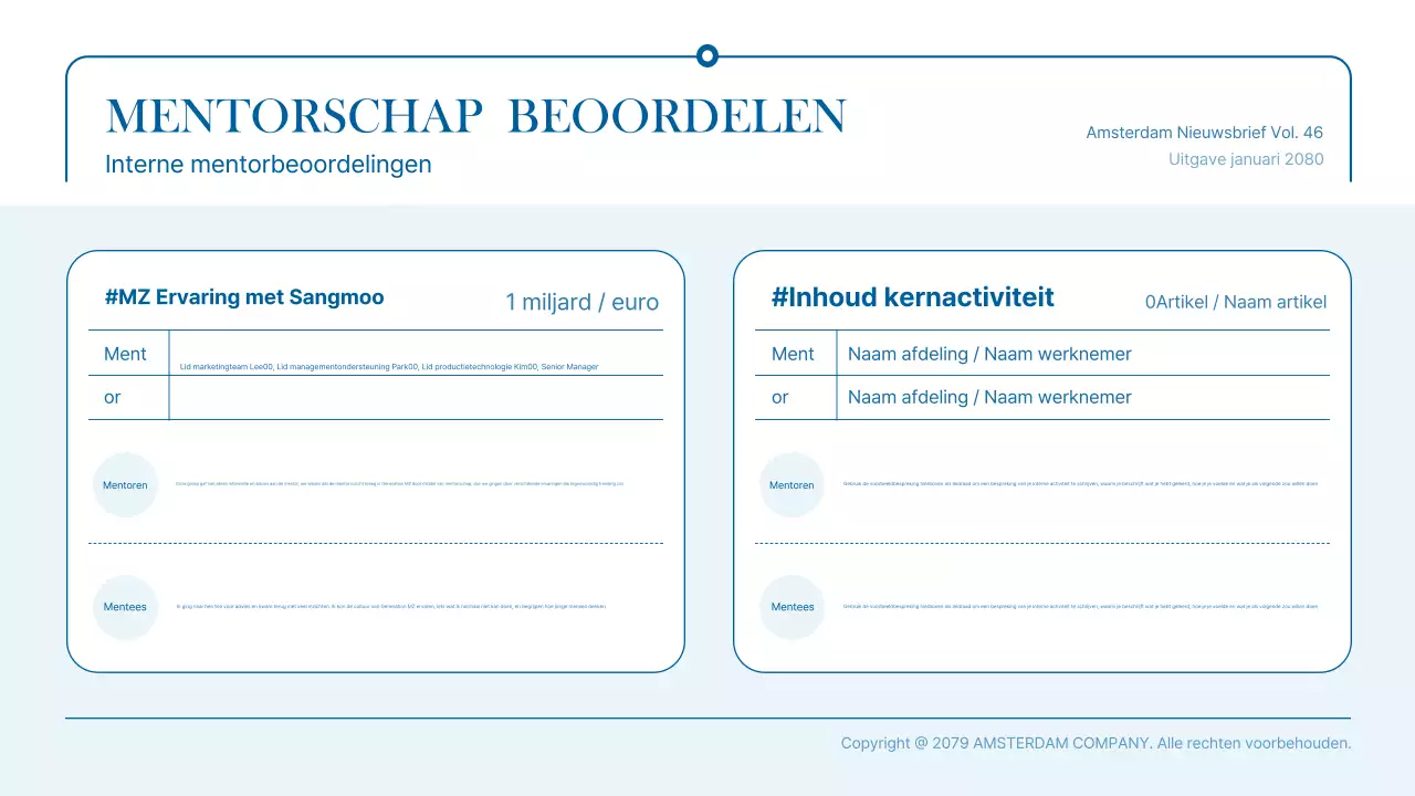 Promoot blauw modern zakelijk nieuws