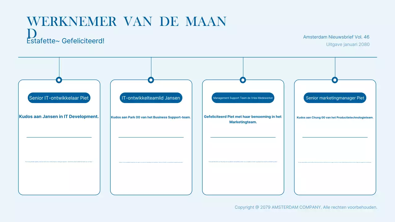 Promoot blauw modern zakelijk nieuws