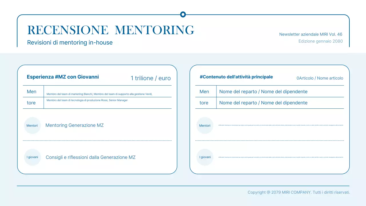 Promuovere le notizie commerciali blu moderne