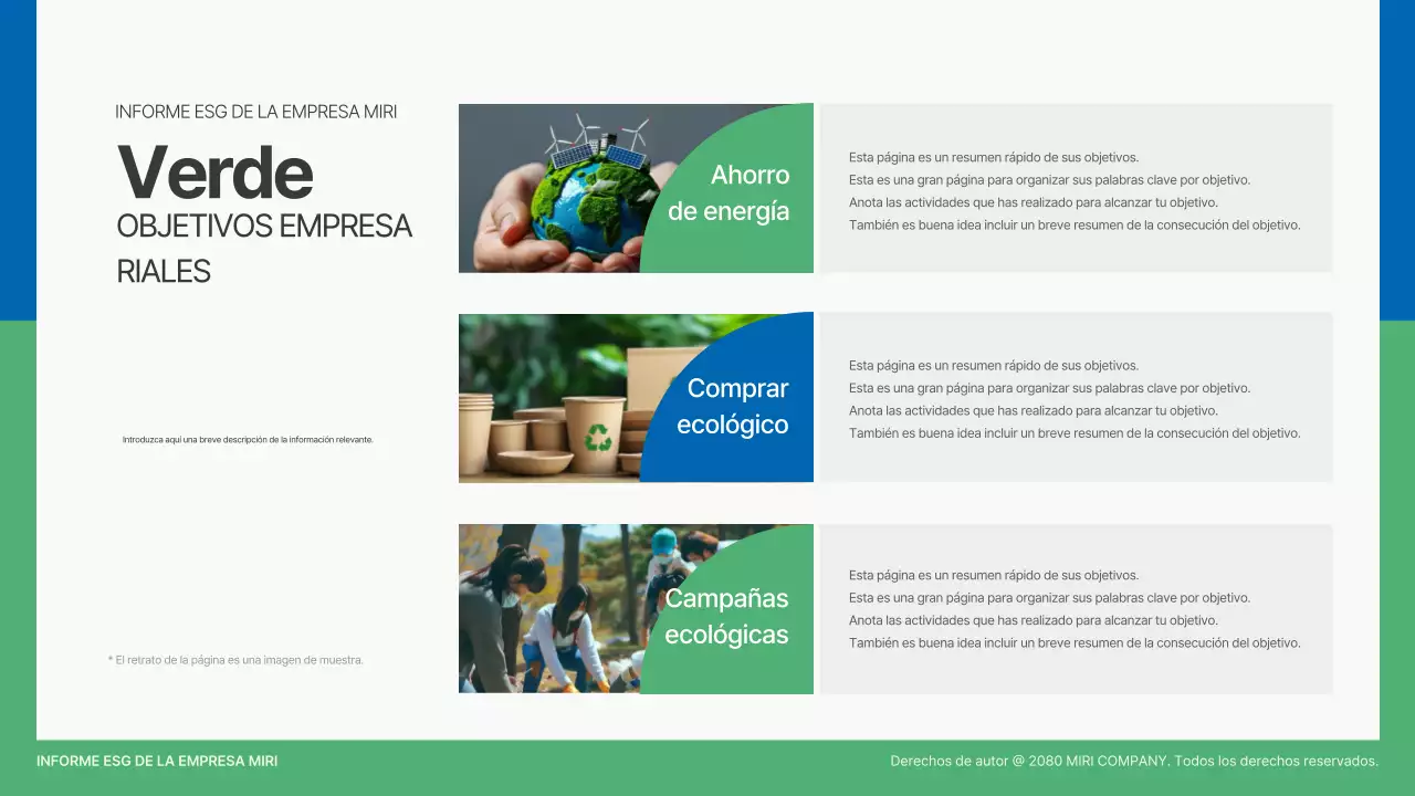 Informe sobre un entorno moderno y ecológico