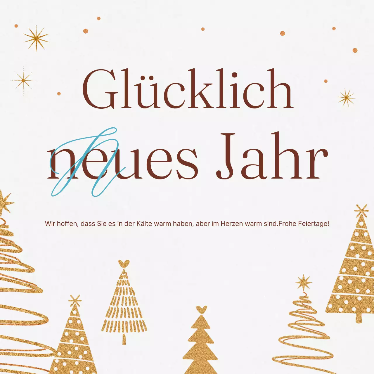 Weiß Einfach Neujahr Festlich