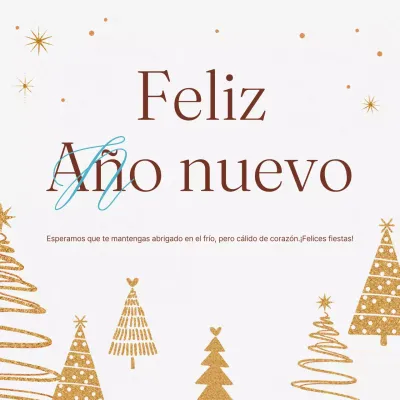 Blanco Sencillo Año Nuevo Festivo