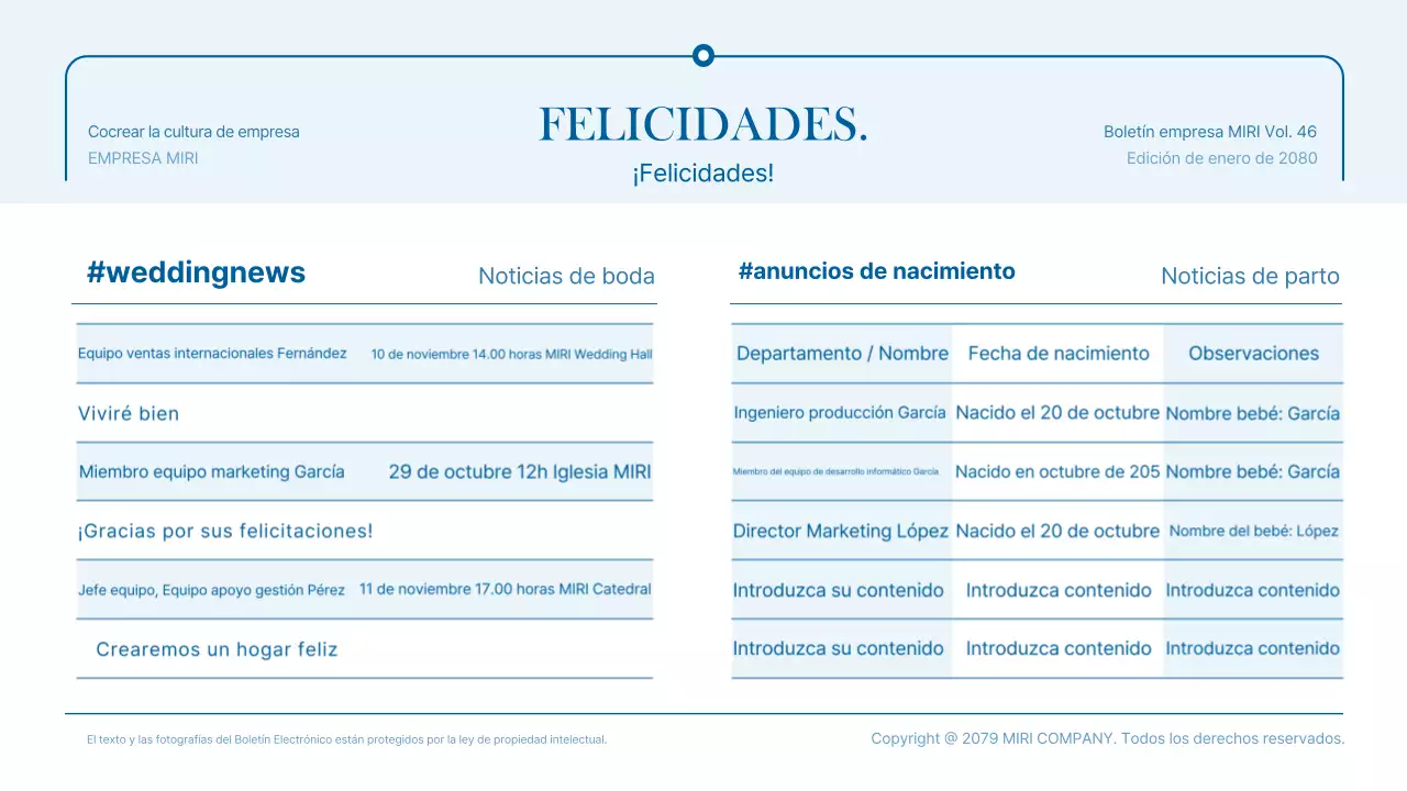 Promover la actualidad empresarial moderna azul