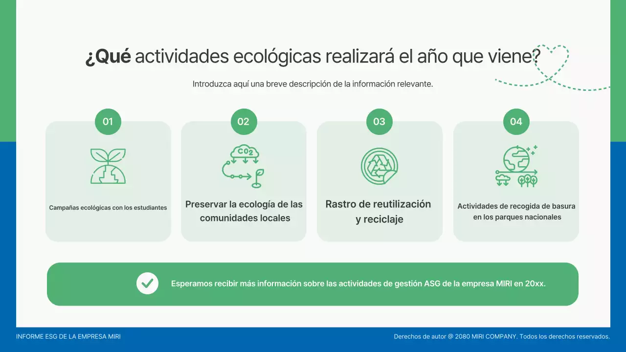Informe sobre un entorno moderno y ecológico