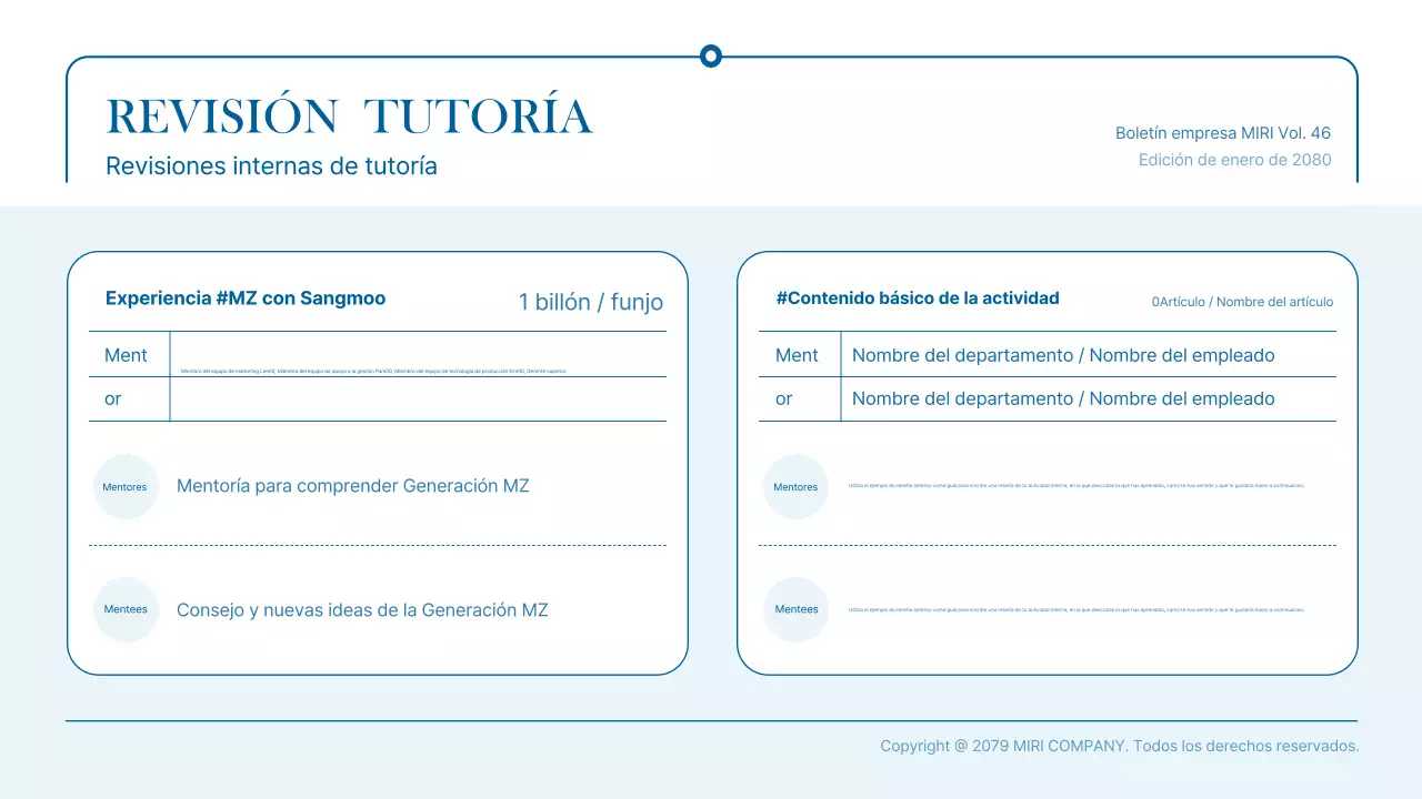 Promover la actualidad empresarial moderna azul