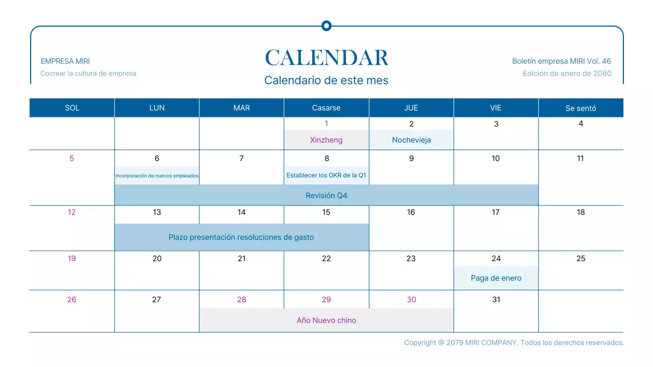 Promover la actualidad empresarial moderna azul