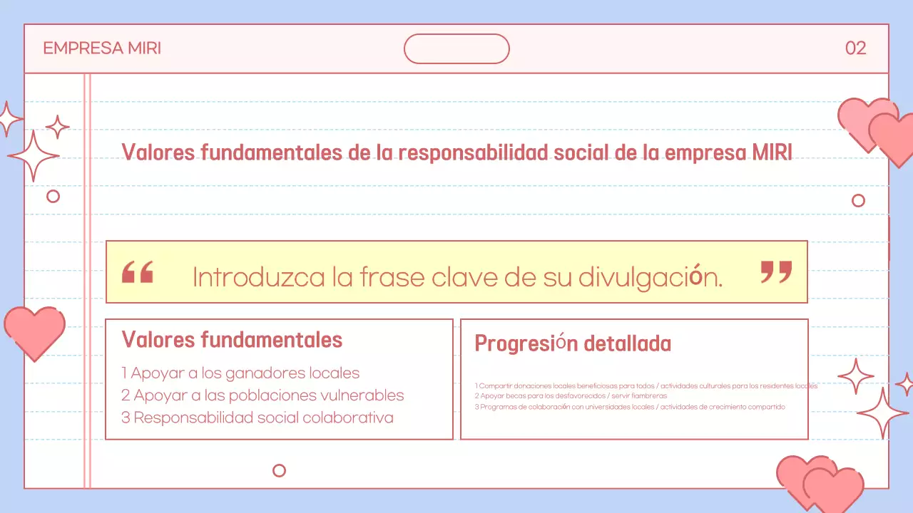 Promover el bien social en azul claro