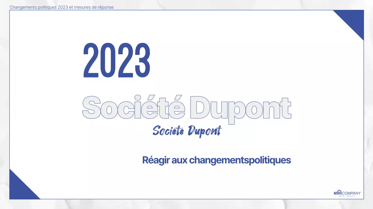 Documentation sur la politique de la modernité bleue