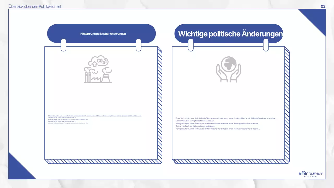 Blue Modern Policy-Dokumentation