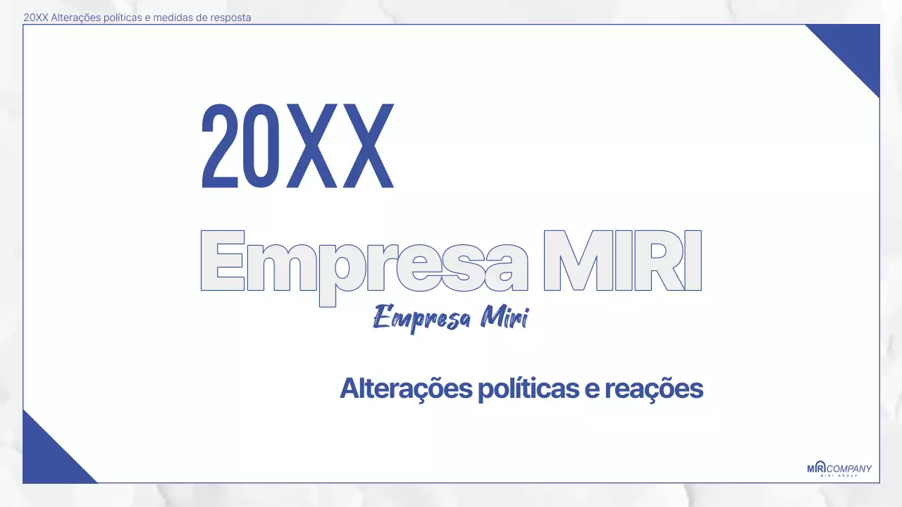 Documentação da política moderna azul