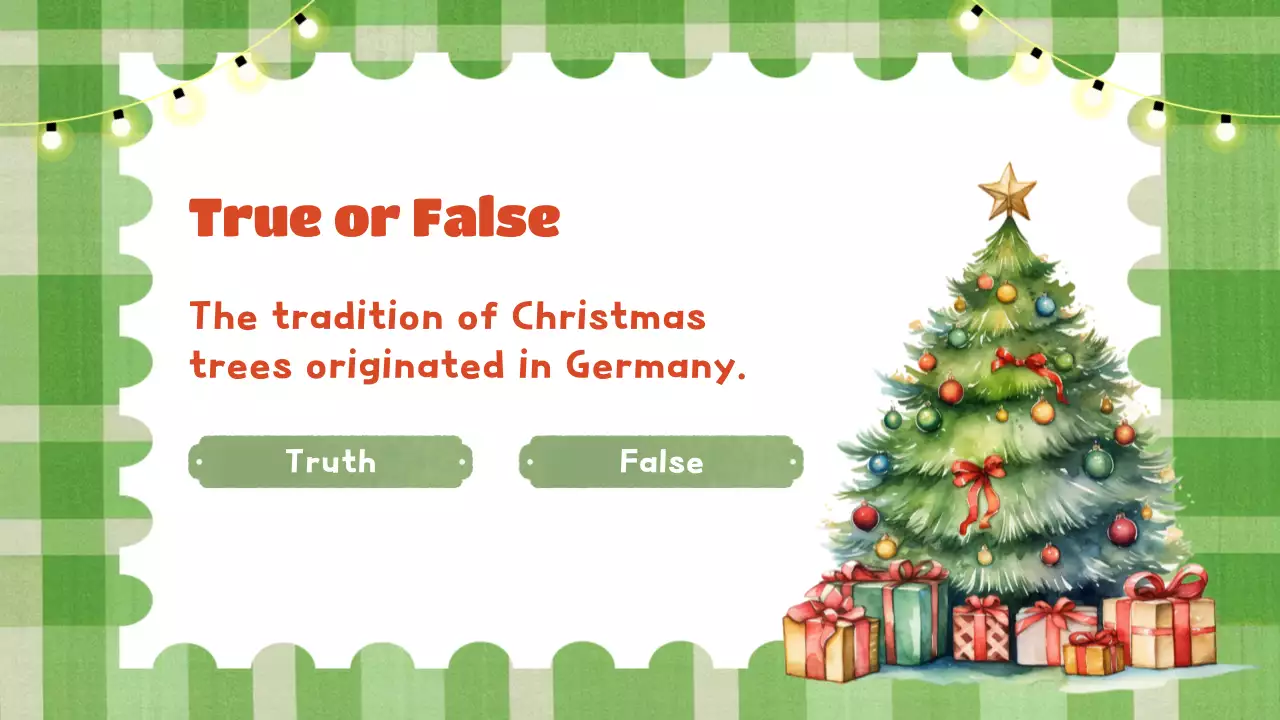 Green Traditional Christmas Event Presentation