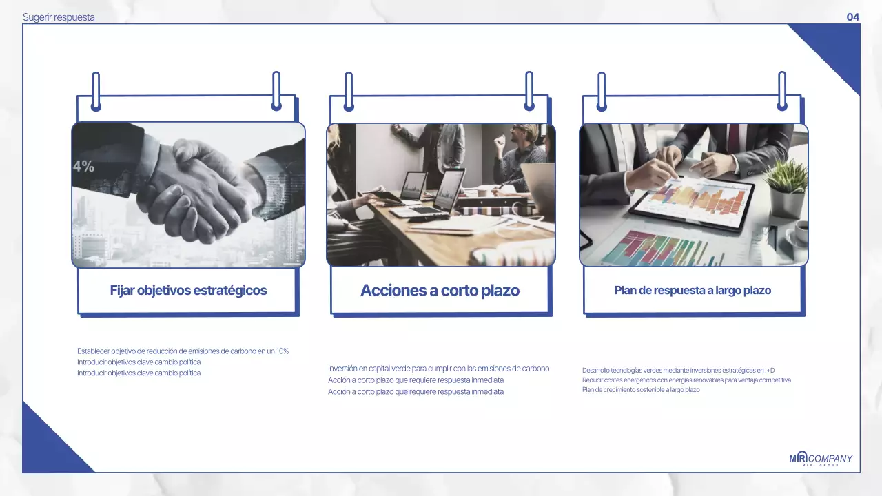 Documentación sobre la política Blue Modern