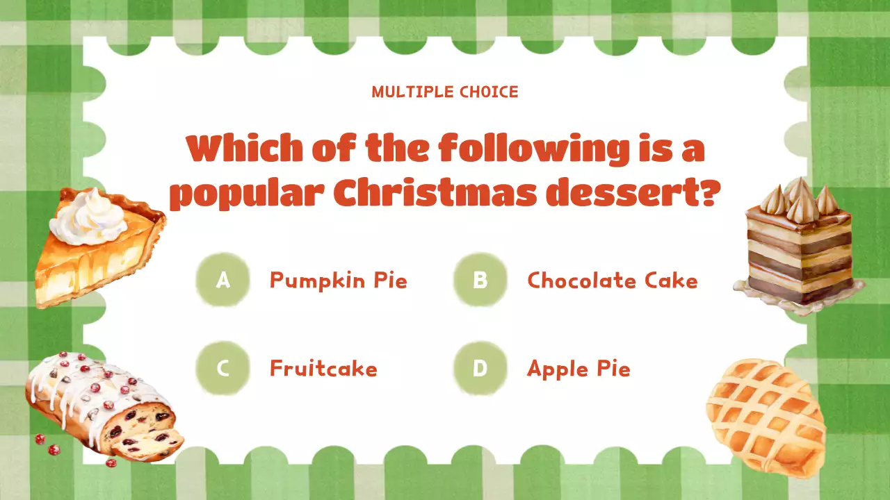 Green Traditional Christmas Event Presentation