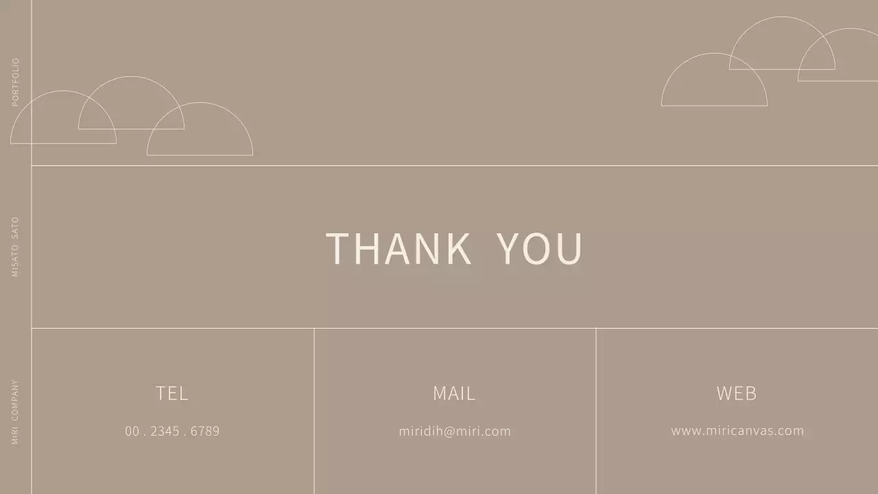 ベージュ シンプル プラン プレゼンテーション