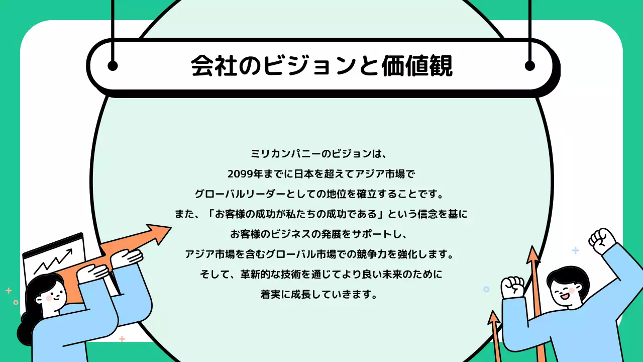 緑 シンプル 会社紹介 資料 プレゼンテーション