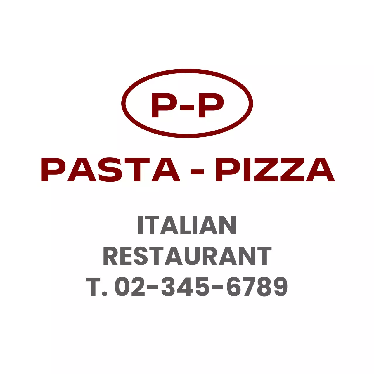 빨강 모던 주차금지 안내