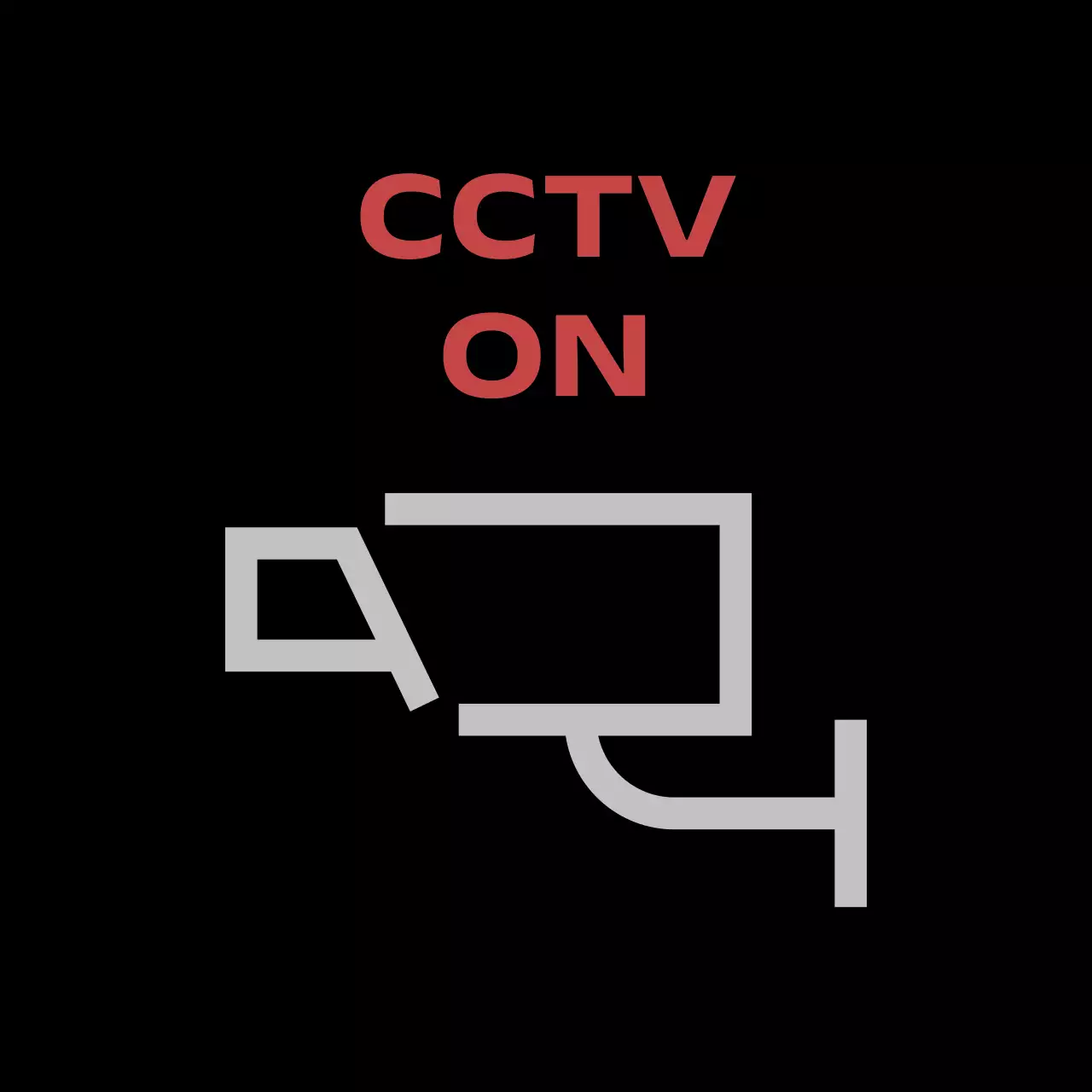 빨강 모던 주차금지 안내