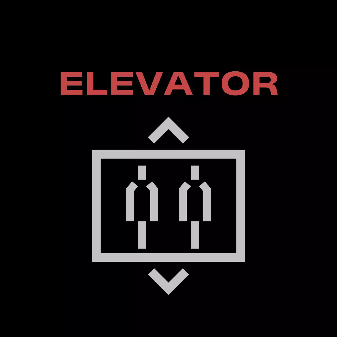 빨강 모던 주차금지 안내