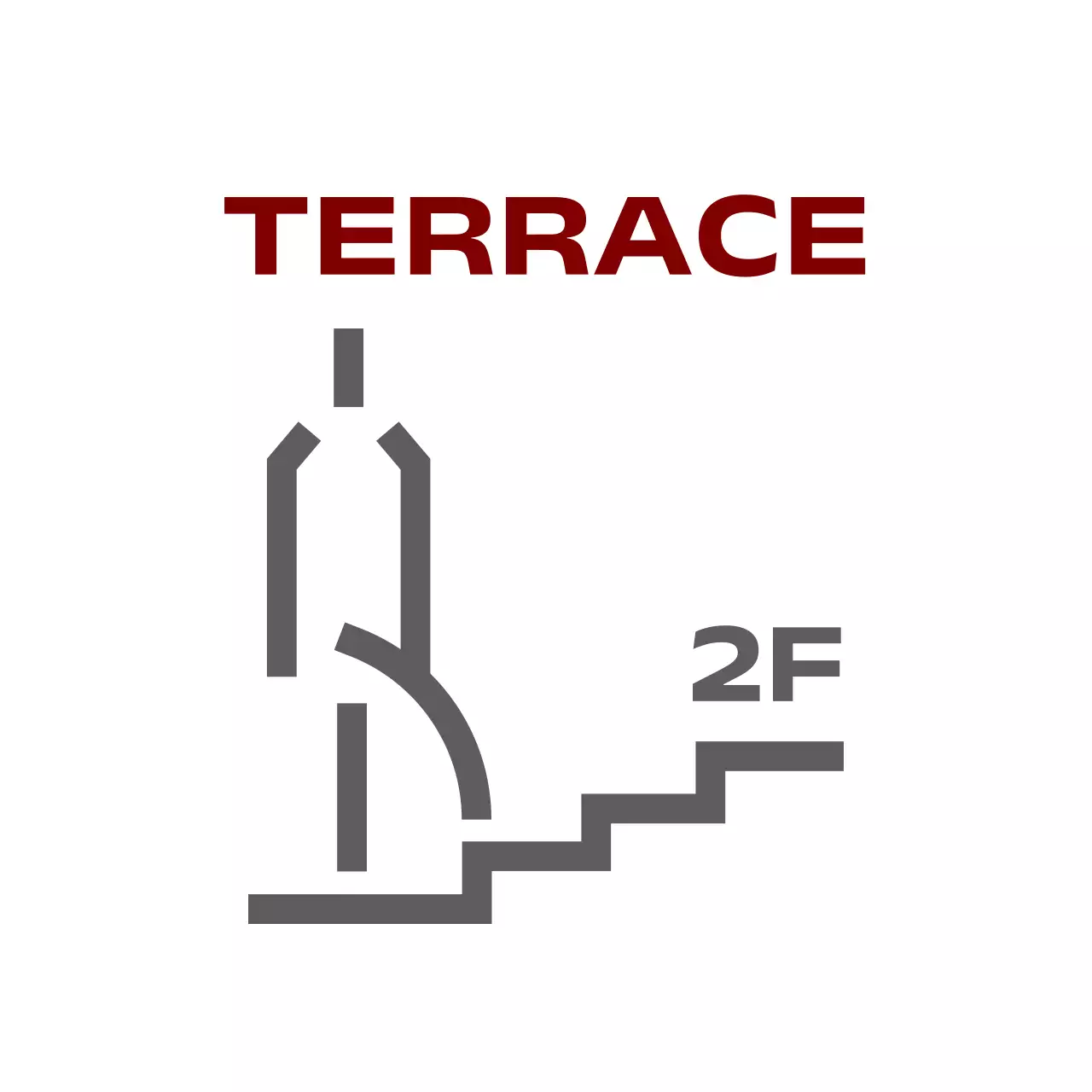 빨강 모던 주차금지 안내