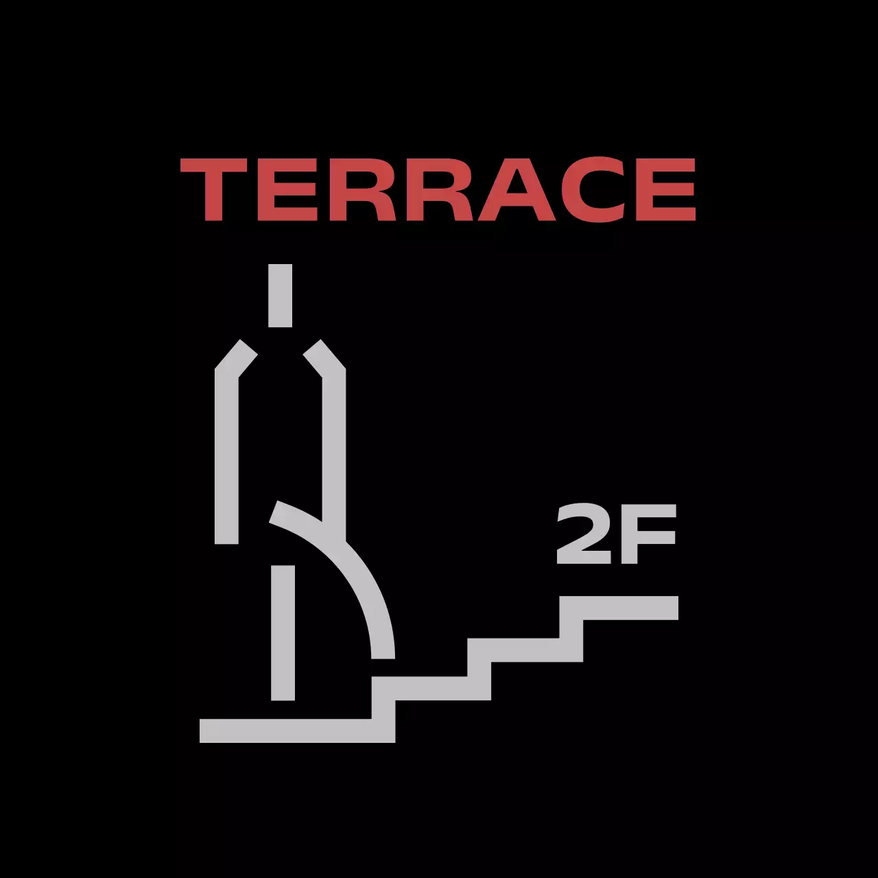 빨강 모던 주차금지 안내