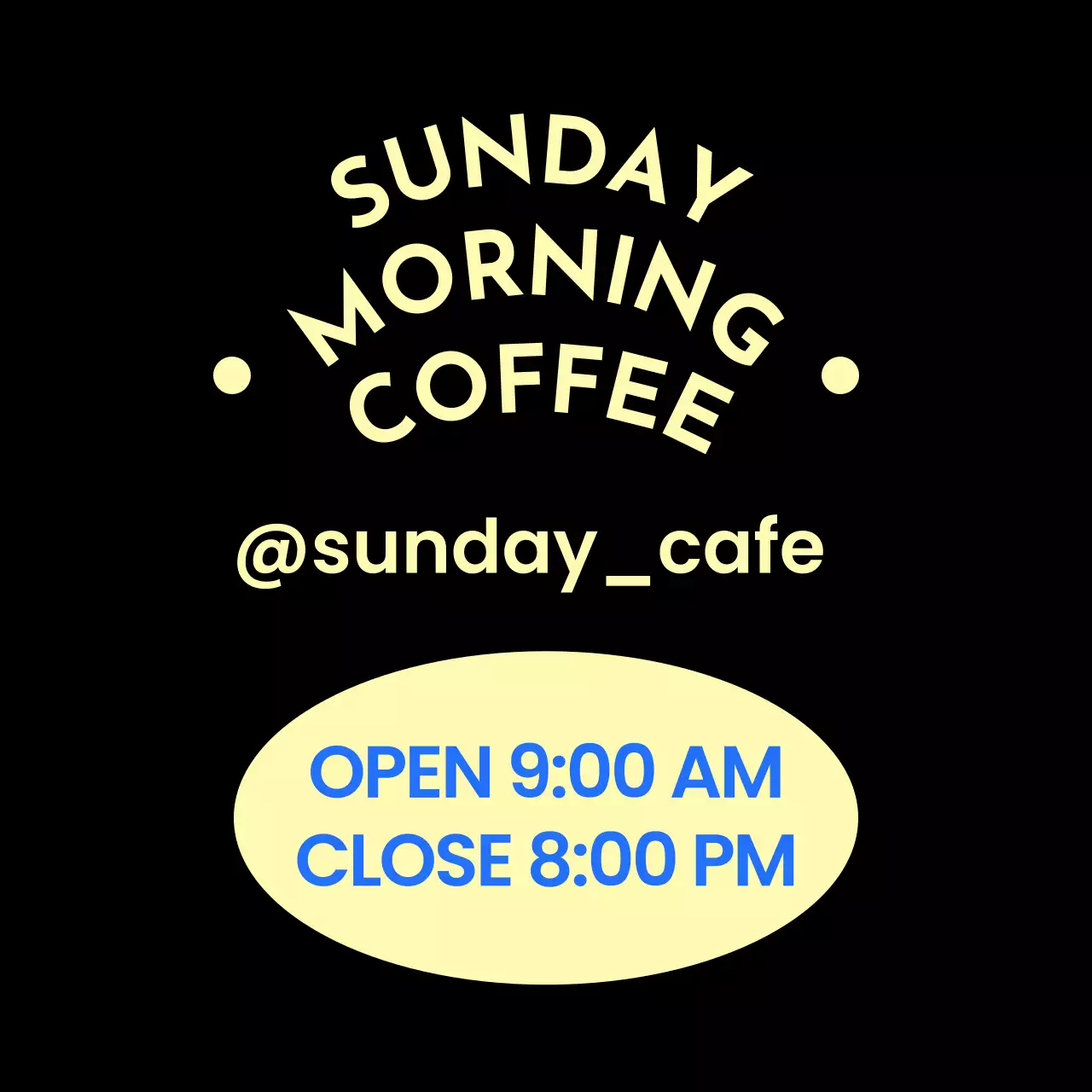 파랑 심플 커피 로고