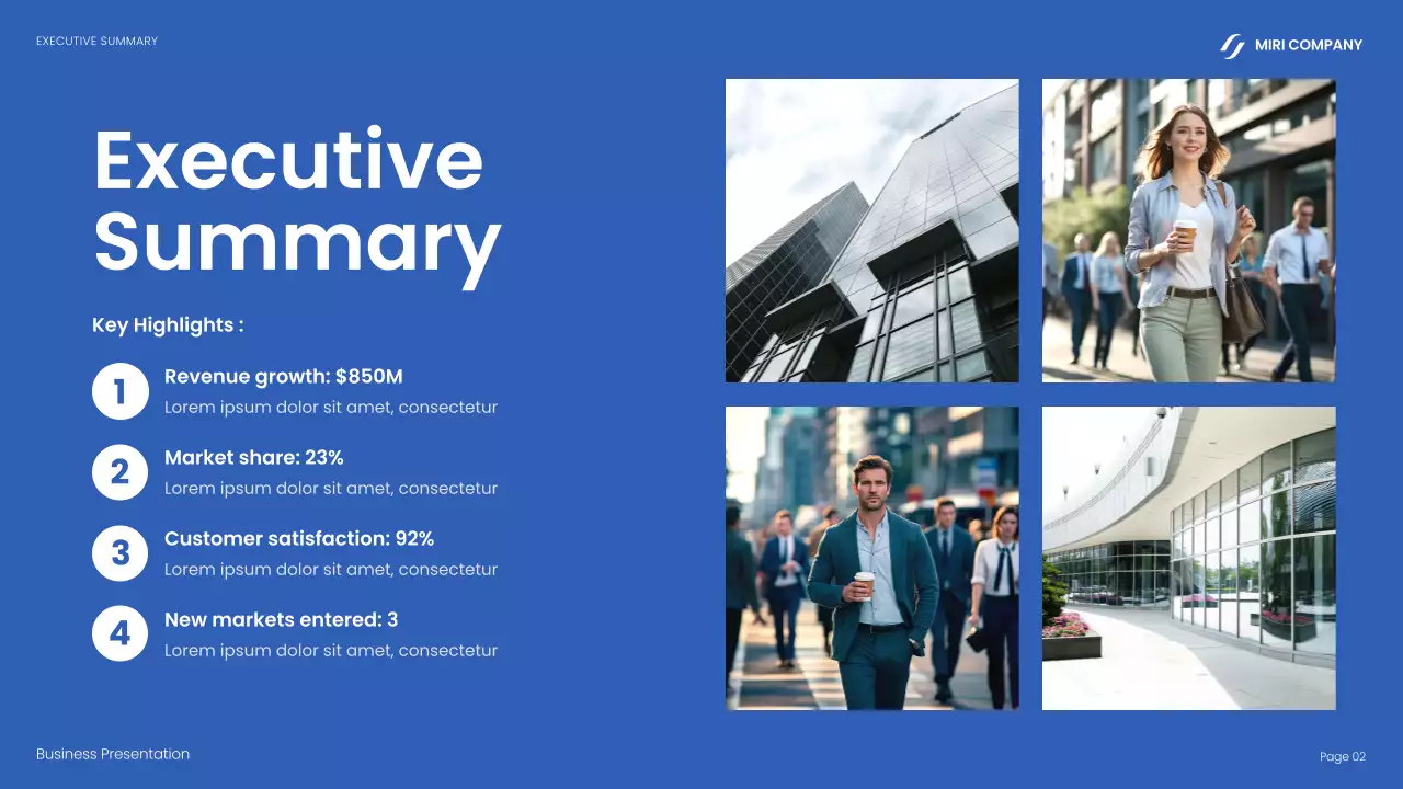 Blue Modern Business Presentation