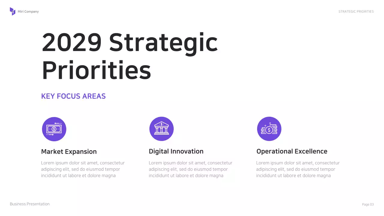 Purple Professional Business Presentation