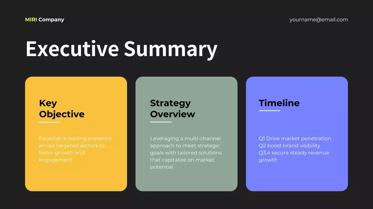 Black Modern Marketing Plan Pitch Presentation