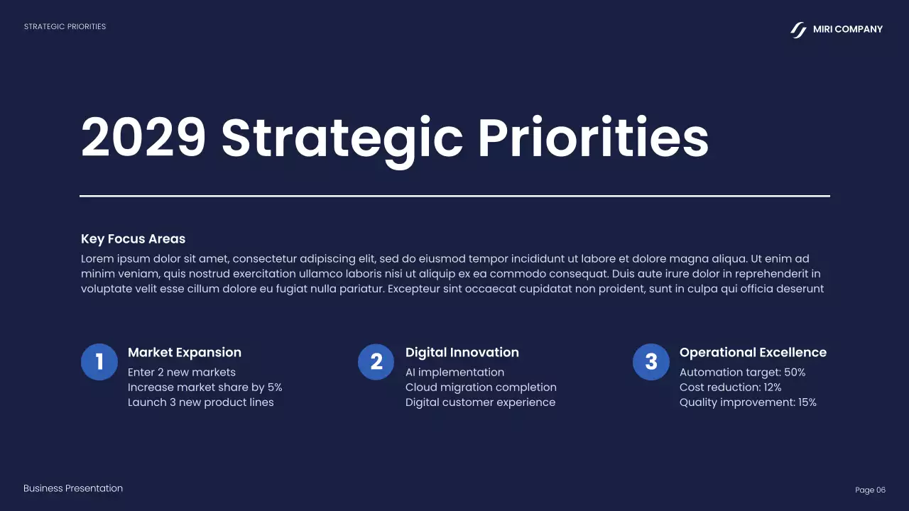 Blue Modern Business Presentation