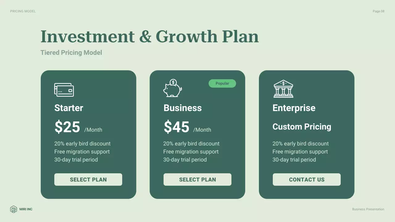 Green Professional Business Presentation