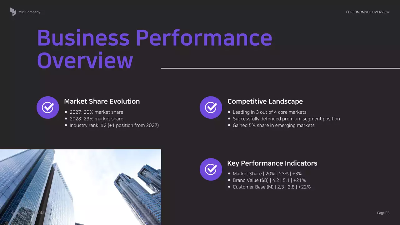 Purple Professional Business Presentation
