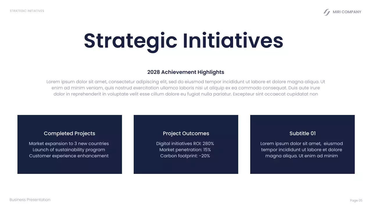 Blue Modern Business Presentation