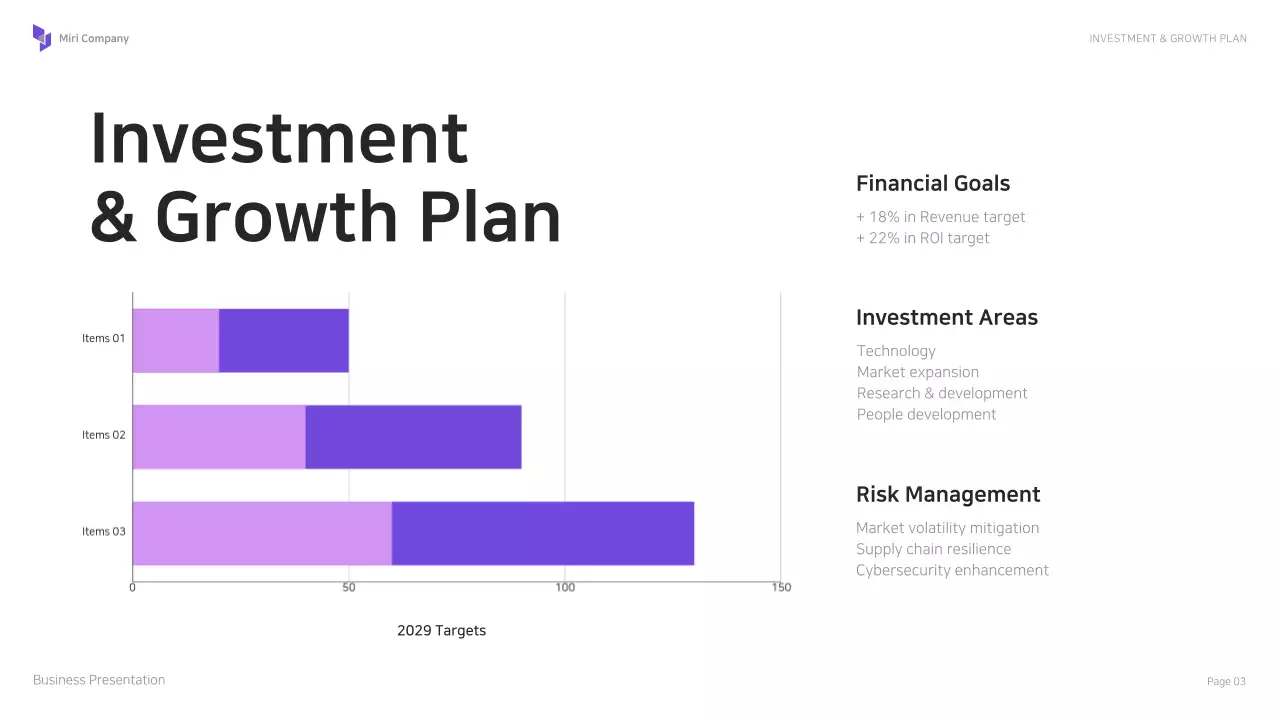 Purple Professional Business Presentation